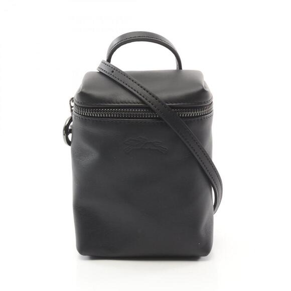 LONGCHAMP Black Leather Shoulder Bag - Picture 1 of 5